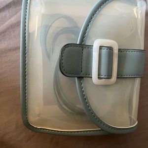 Foggy/clear blue purse